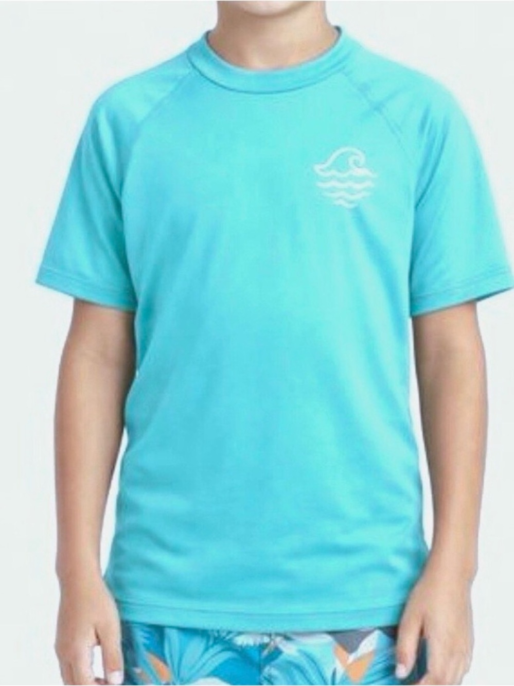 art class Kids Short-Sleeve Swim Rashguard - light blue